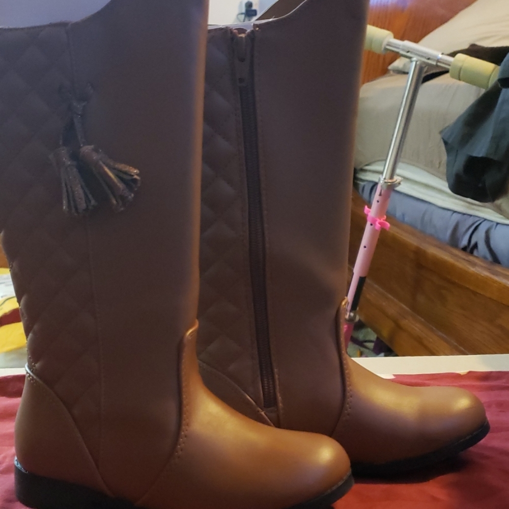 Girls Cognac boots